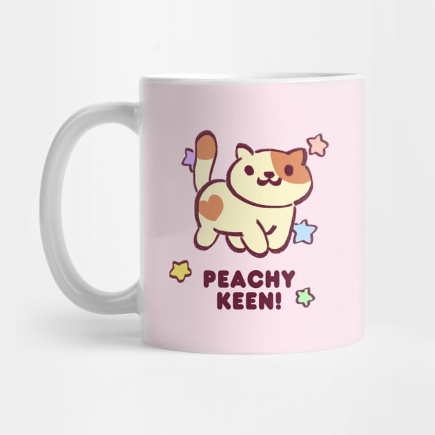 kitty collector rare cat peaches with starry sparkles being peachy keen by mudwizard